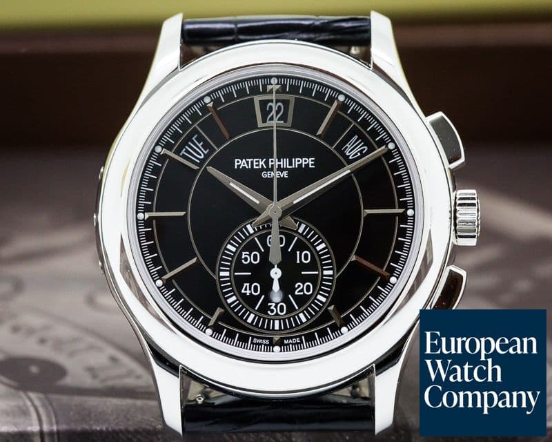 Image of Patek Philippe Chronograph Annual Calendar Platinum / Black Dial UNWORN