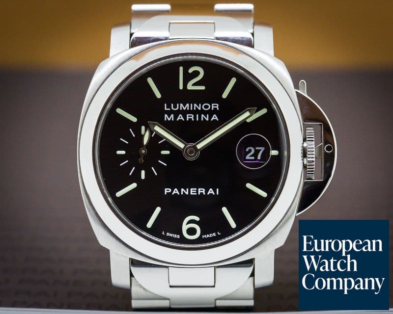 Image of Panerai Luminor Marina 40mm Black Dial / Bracelet