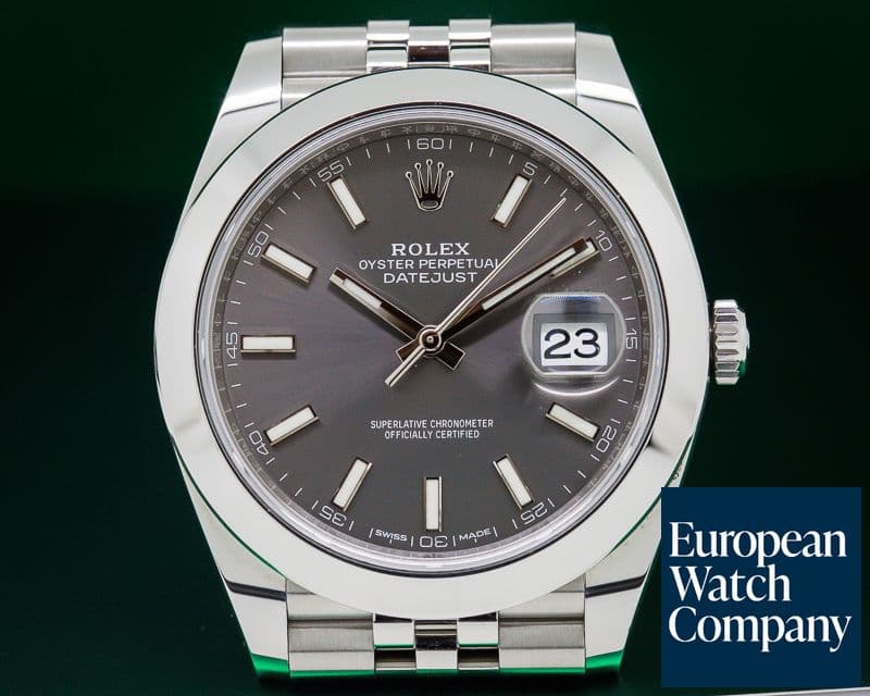 Image of Rolex Datejust 41 Rhodium Stick Dial SS 