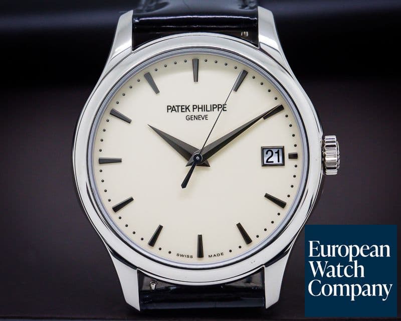 Image of Patek Philippe Calatrava Automatic Ivory Dial 18K White Gold 