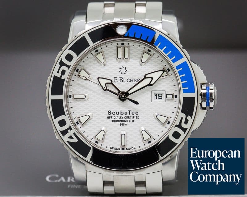 Image of Carl. F Bucherer Patravi Scuba Tech SS / SS Bracelet Certified Chronome