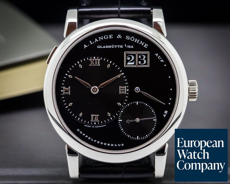 Image of A. Lange and Sohne Lange 1 Platinum Black Dial "DARTH"