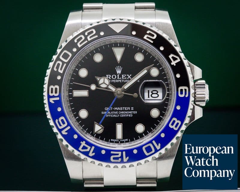 Image of Rolex BLNR GMT Master II Ceramic Black & Blue SS 