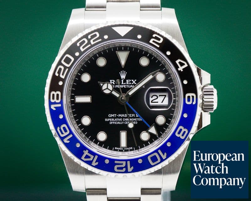 Image of Rolex BLNR GMT Master II Ceramic Black & Blue SS 