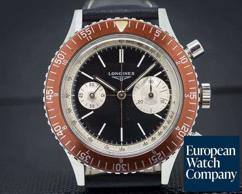 Image of Longines "Big Eye" Steel Flyback Chronograph 