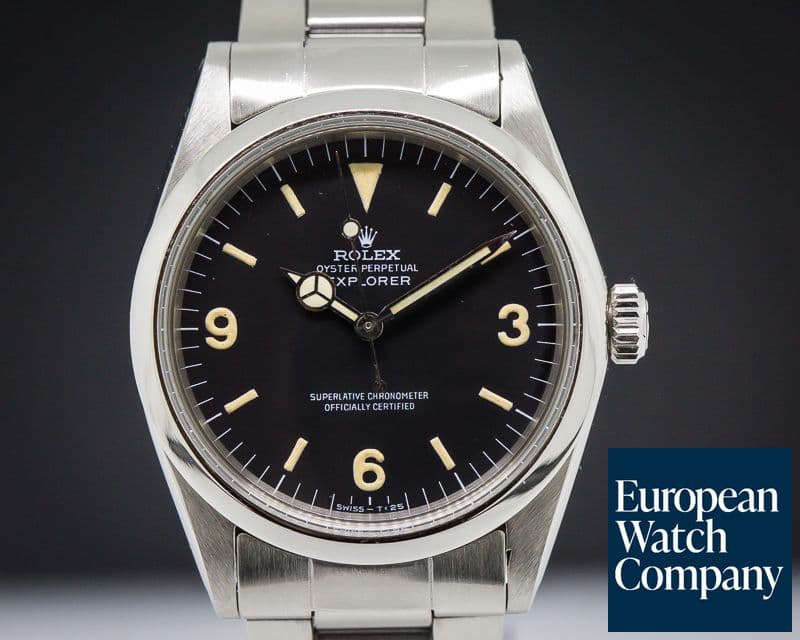 Image of Rolex Vintage Explorer I "Frog Foot Coronet" logo