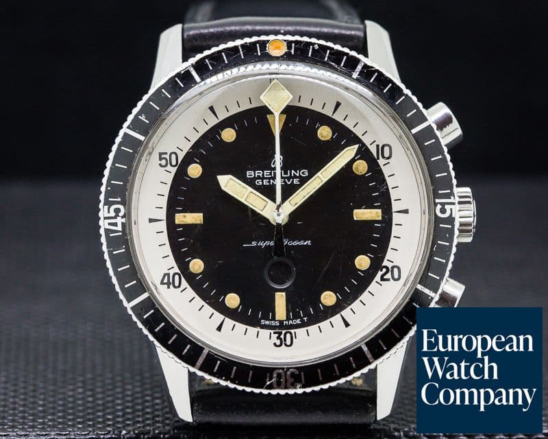 Image of Breitling Vintage Breitling SuperOcean "Slow Counter" Chronograph RARE