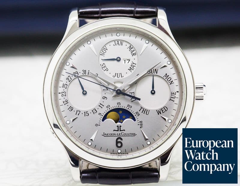 Image of Jaeger LeCoultre Master Perpetual Calendar Silver Dial 18K white Gold