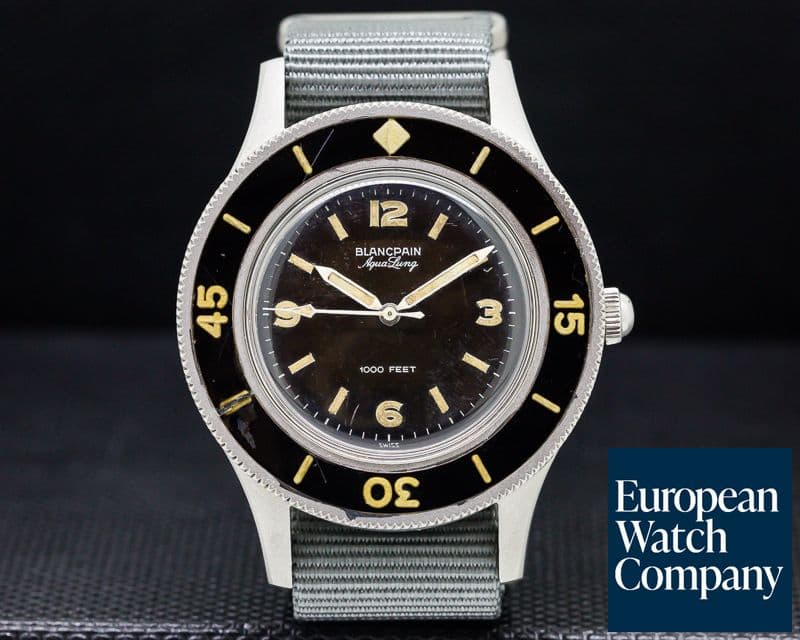 Image of Blancpain Vintage Fifty Fathoms Aqualung TROPICAL DIAL "Jacques Cousteau" 41MM