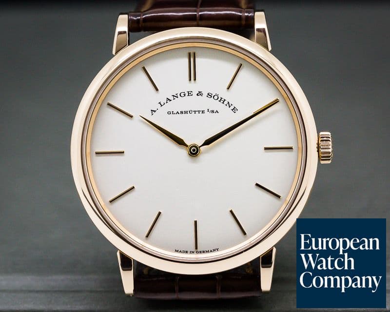 Image of A. Lange and Sohne Saxonia Thin Manual Wind 18K Rose Gold