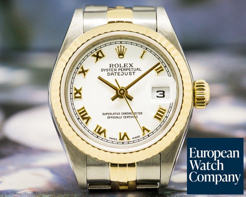 Image of Rolex Lady Datejust White Roman Dial 18K / SS