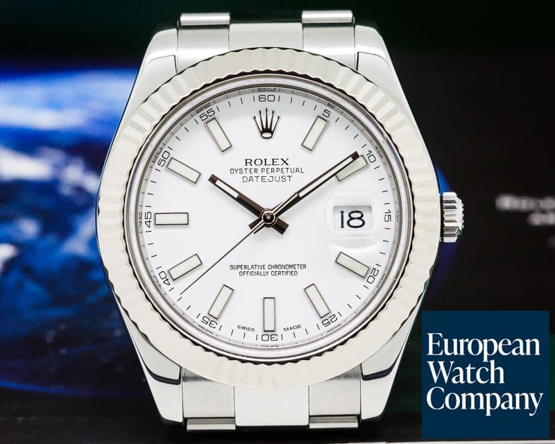 Image of Rolex Datejust II White Stick Dial SS 