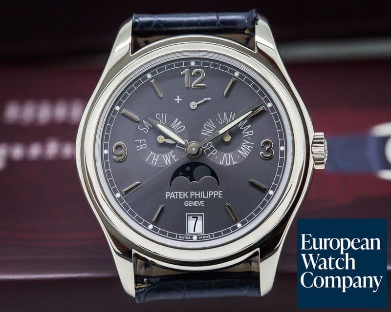 Image of Patek Philippe Annual Calendar 18K White Gold Slate Dial 
