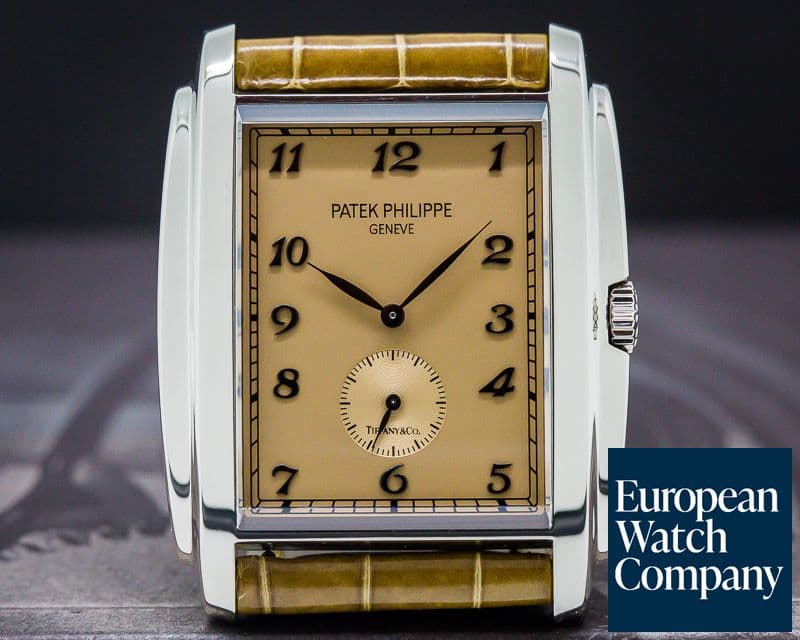 Image of Patek Philippe Gondolo "TIFFANY & CO" 18K White Gold Manual Wind 