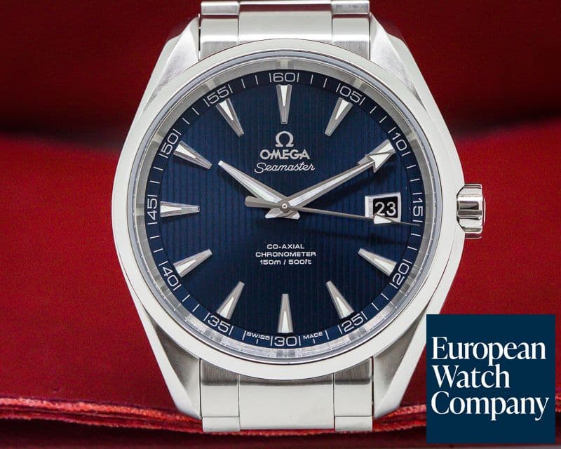 Image of Omega Aqua Terra Co-Axial Date Blue Dial SS / SS 