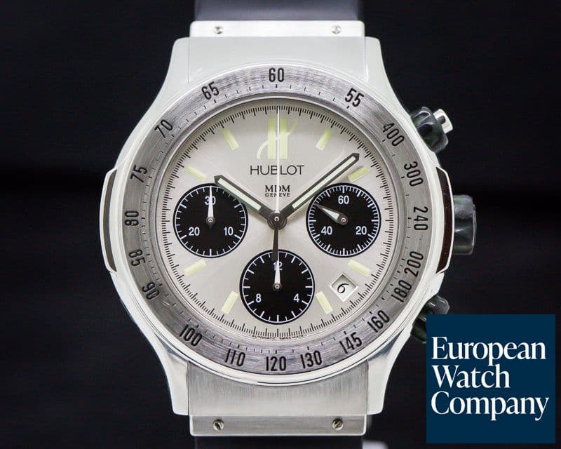 Image of Hublot Hublot MDM SuperB Chrono stainless steel/rubber deployant
