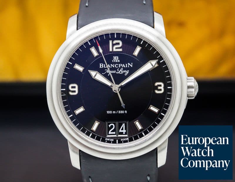 Image of Blancpain Aqualung Big Date Black Dial VLADAMIR PUTIN Limited SS
