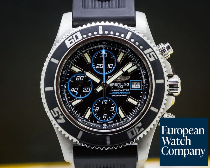 Image of Breitling SuperOcean Chronograph II Blue Accents SS / Rubber 
