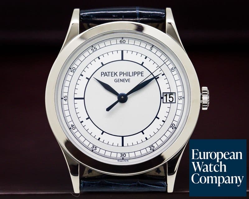 Image of Patek Philippe Calatrava 18K White Gold Sector Dial 