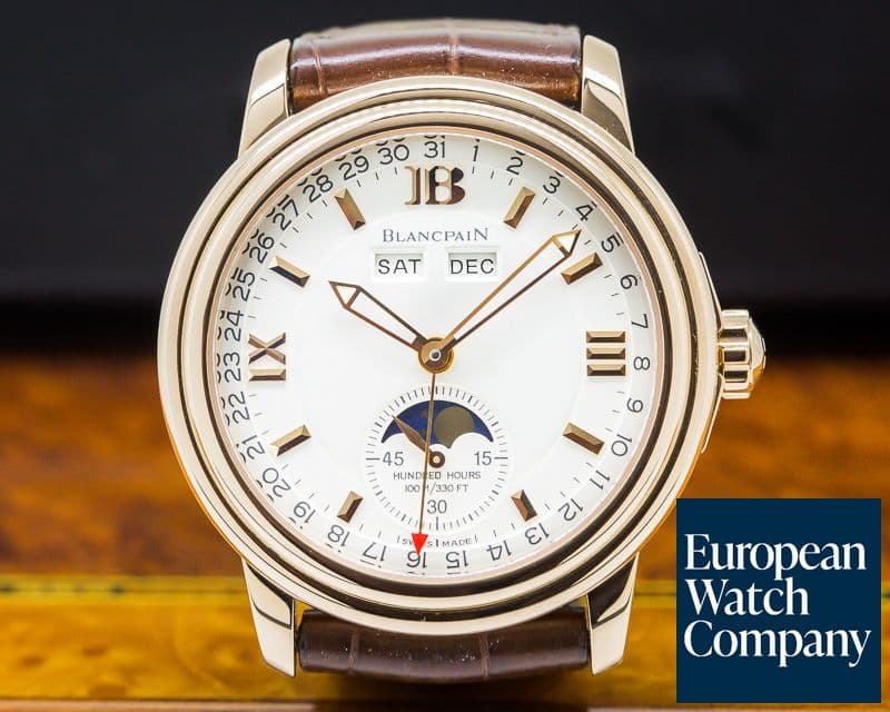 Image of Blancpain Complete Calendar Half Hunter 18K Rose Gold Limited