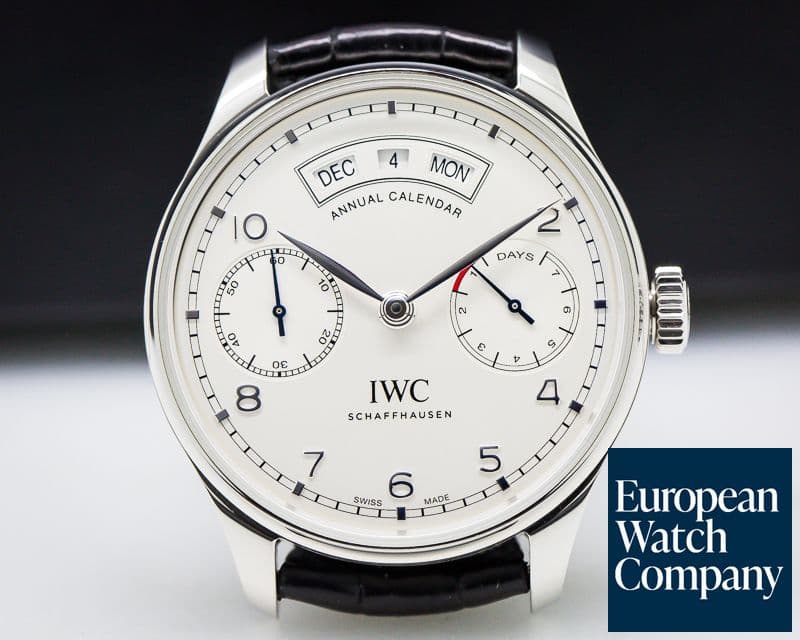 Image of IWC Portuguese Annual Calendar SS Silver Dial