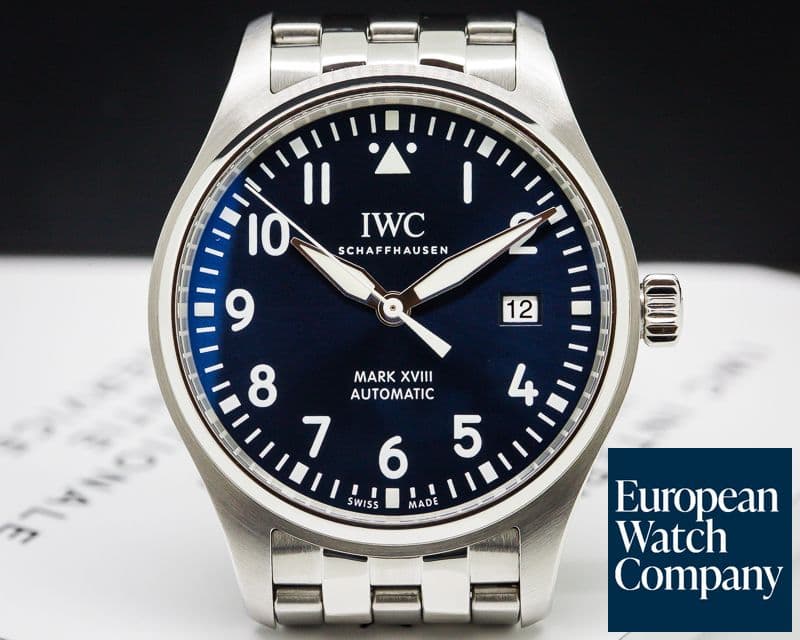 Image of IWC Mark XVIII Le Petite Prince Blue Dial SS