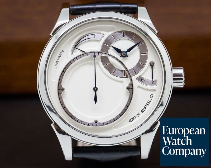 Image of Gronefeld One Hertz Titanium / Silver Dial