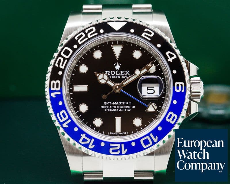 Image of Rolex BLNR GMT Master II Ceramic Black & Blue SS 