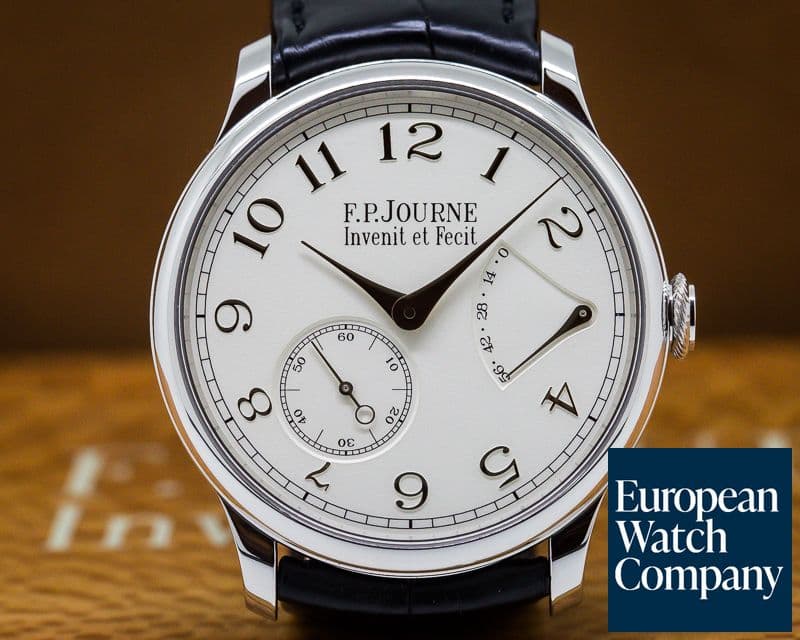 Image of F. P. Journe Chronometre Souverain 38MM Platinum / White Gold Dial