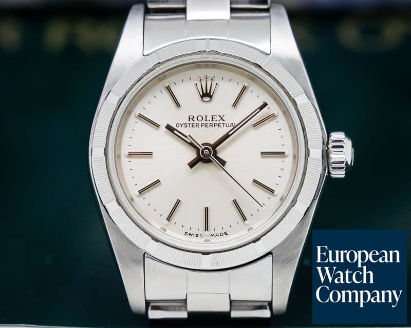 Image of Rolex Oyster Perpetual Ladies No Date White Dial SS  