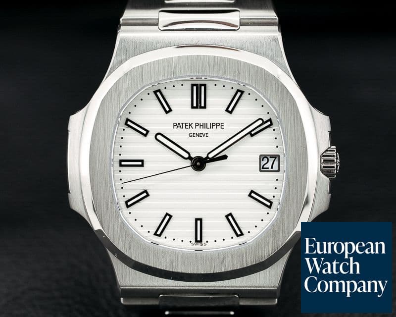 Image of Patek Philippe Jumbo Nautilus White Dial SS 