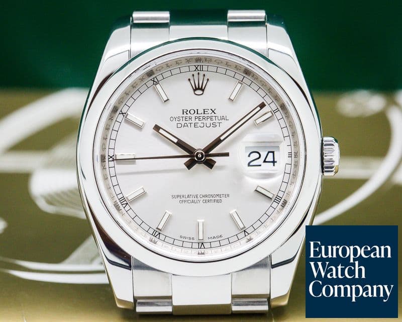 Image of Rolex Datejust Silver Stick Dial SS / SS