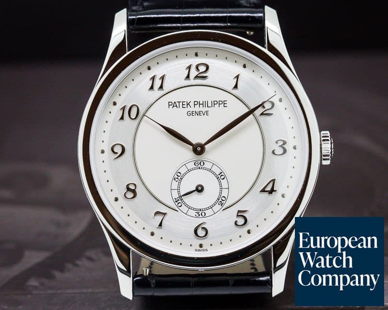 Image of Patek Philippe Calatrava Platinum Silver Dial Arabic Numerals UNWORN