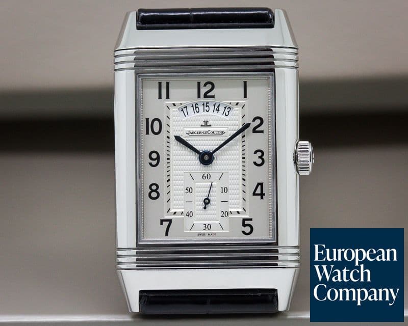 Image of Jaeger LeCoultre Grande Reverso 986 DuoDate Silver Dial SS 
