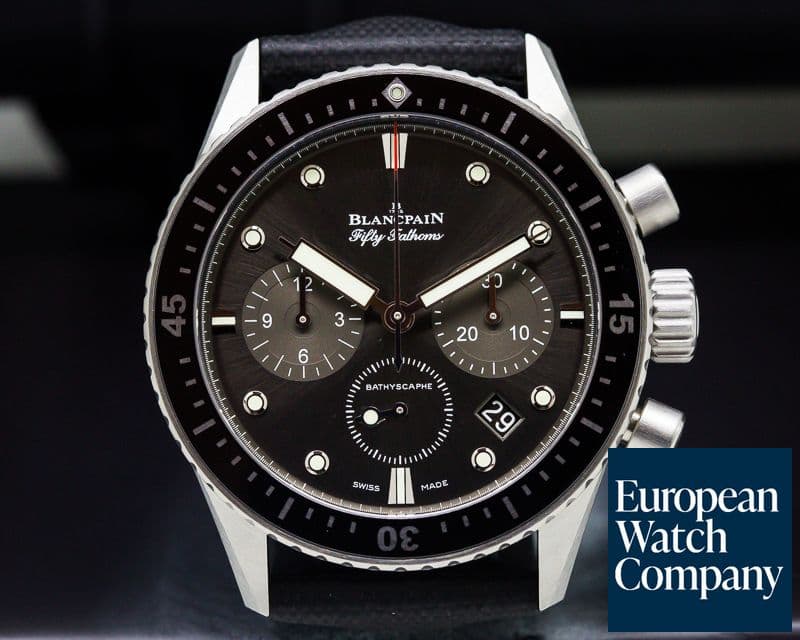 Image of Blancpain Fifty Fathoms Bathyscaphe Flyback Chronograph SS 