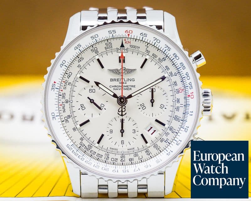 Image of Breitling Navitimer 01 Limited Edition Chronograph Silver Dial SS