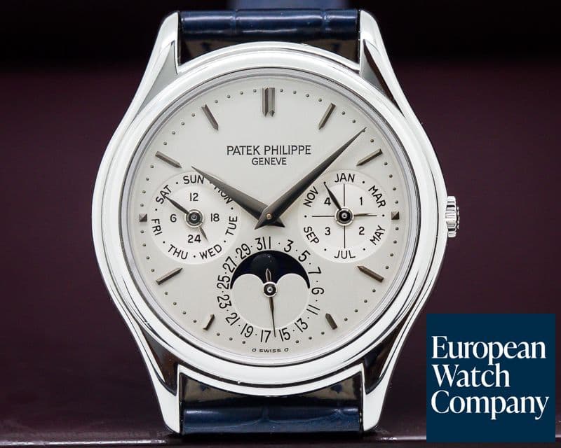 Image of Patek Philippe Perpetual Calendar Platinum FULL SET / PP Service 