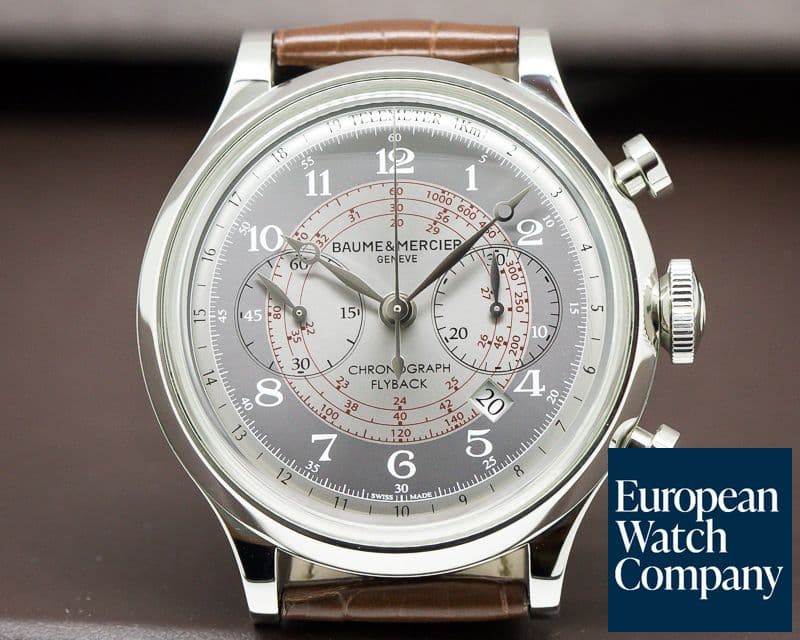 Image of Baume & Mercier Capeland Flyback Chronograph Grey Dial 44MM SS / SS 