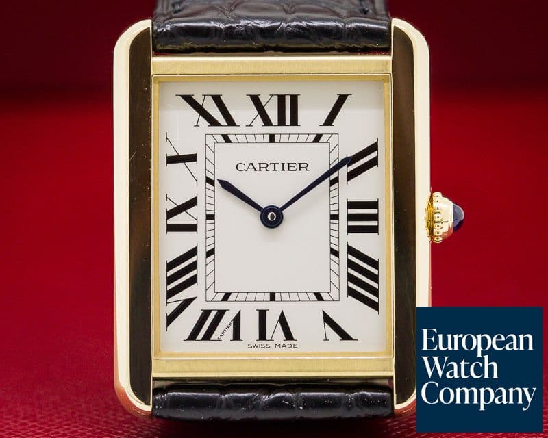 Image of Cartier Tank Solo Large 18K Yellow Gold Quartz