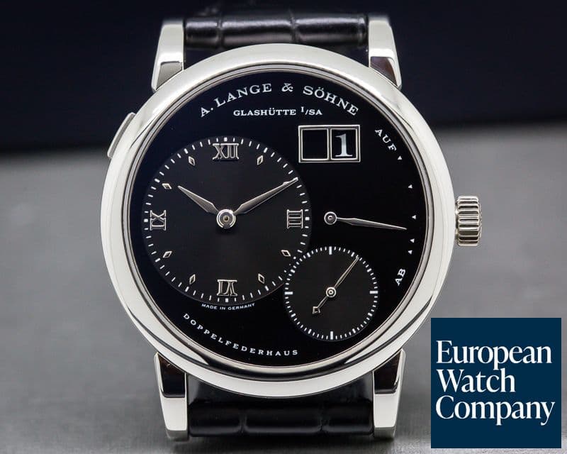 Image of A. Lange and Sohne Lange 1 Platinum Black Dial "DARTH"
