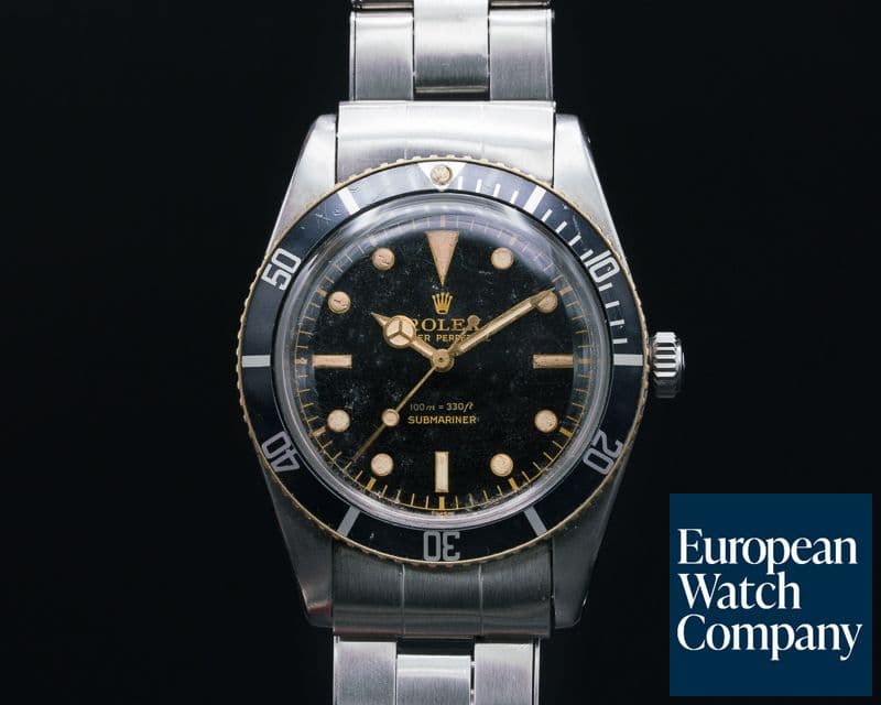Image of Rolex Small Crown Gilt Submariner Original Box + Papers