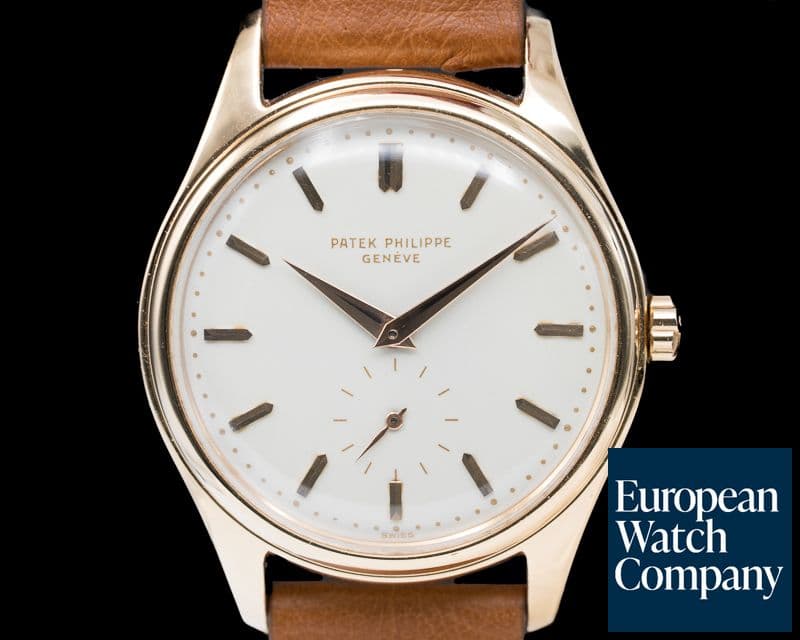 Image of Patek Philippe Vintage Calatrava 2526R 'First Series' ROSE GOLD Enamel Dial 