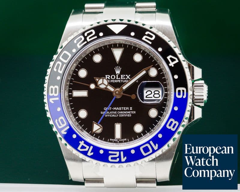 Image of Rolex BLNR GMT Master II Ceramic Black & Blue SS UNWORN