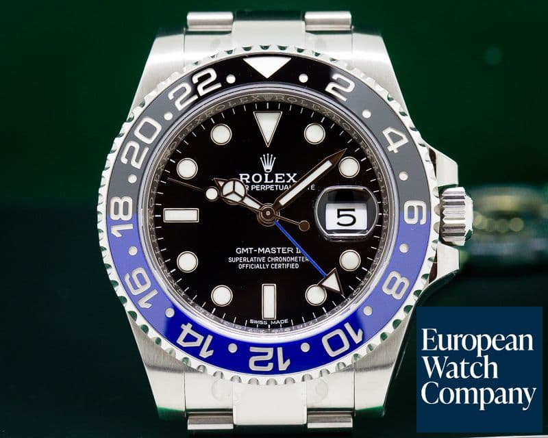 Image of Rolex BLNR GMT Master II Ceramic Black & Blue SS UNWORN
