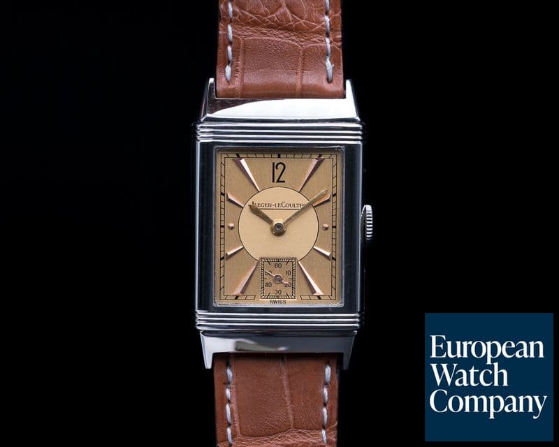 Image of Jaeger LeCoultre Reverso 2400 SS Gold Dial Circa 1947 Archives RARE