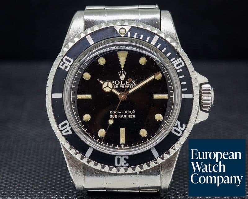 Image of Rolex Submariner 5512 Gilt Chapter Ring FULL GLOSS DIAL