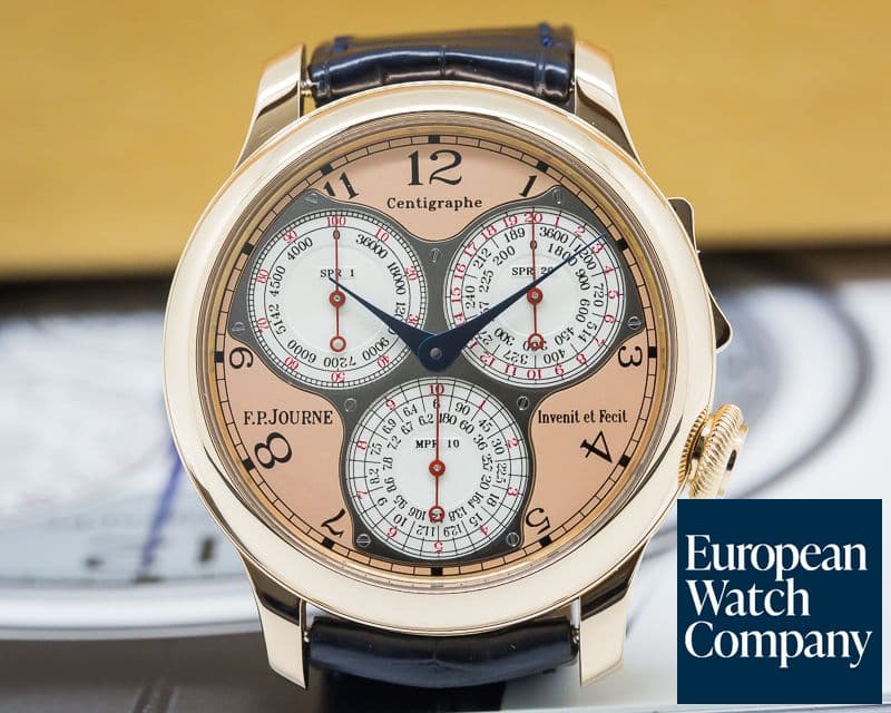 Image of F. P. Journe Centigraphe Souverain 18K Rose Gold / Deployment