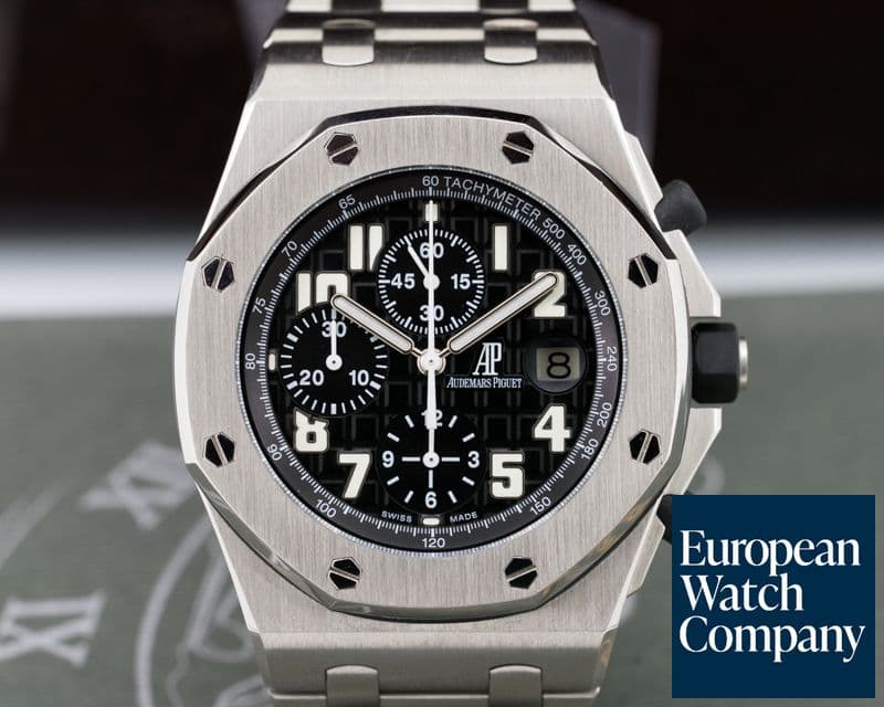 Image of Audemars Piguet Royal Oak Offshore Chrono Black Dial SS / SS