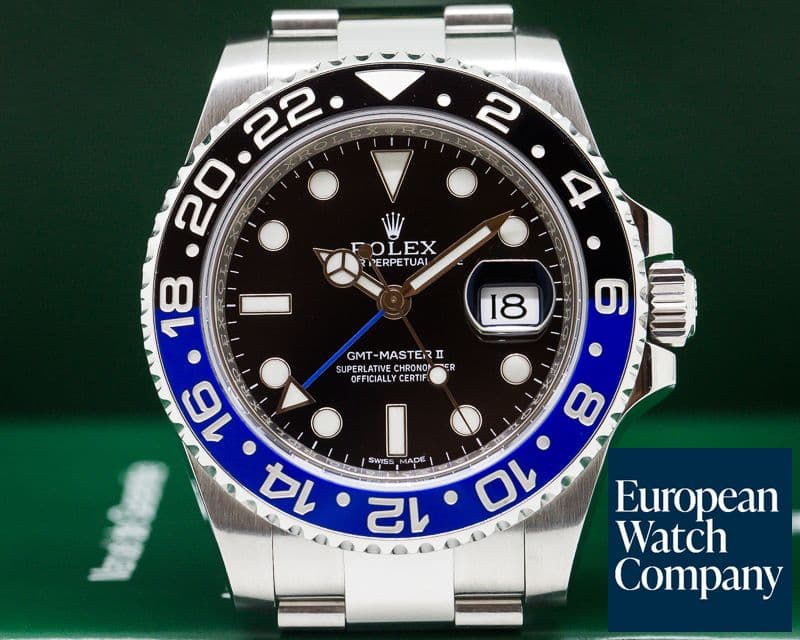 Image of Rolex BLNR GMT Master II Ceramic Black & Blue SS 