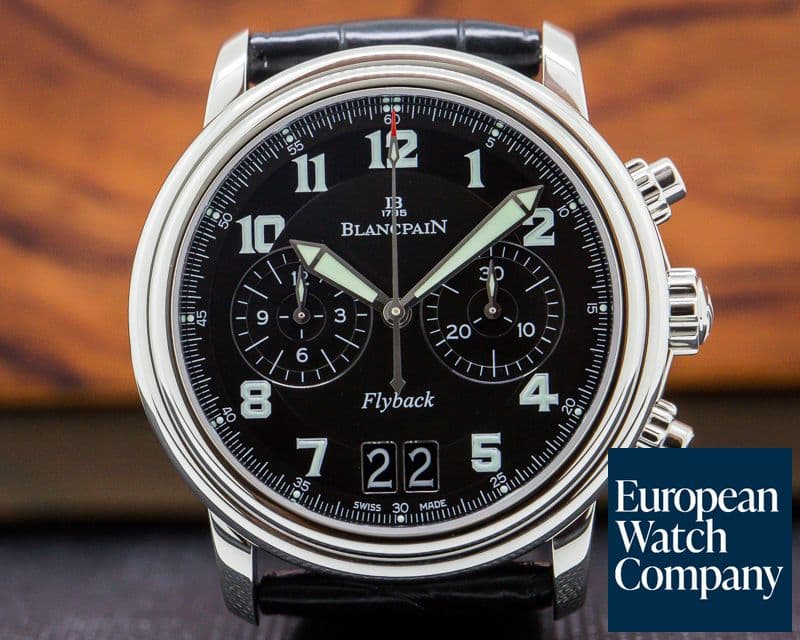 Image of Blancpain Flyback Chronograph Big Date SS Black Dial 40MM